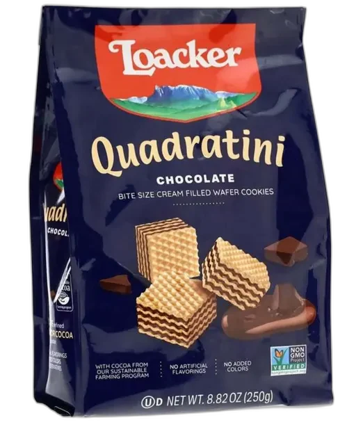 Chocolate Wafer Quadratini (250g) — Loacker