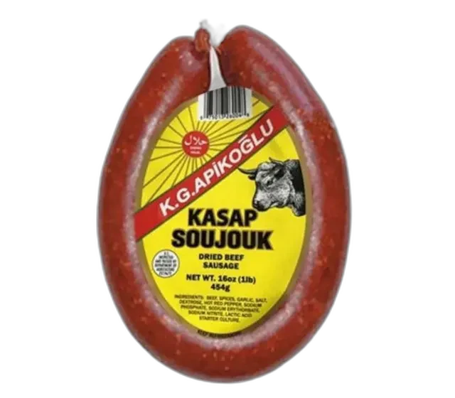 Kasap Soujouk Beef Sausage (16 oz) — Apikoğlu