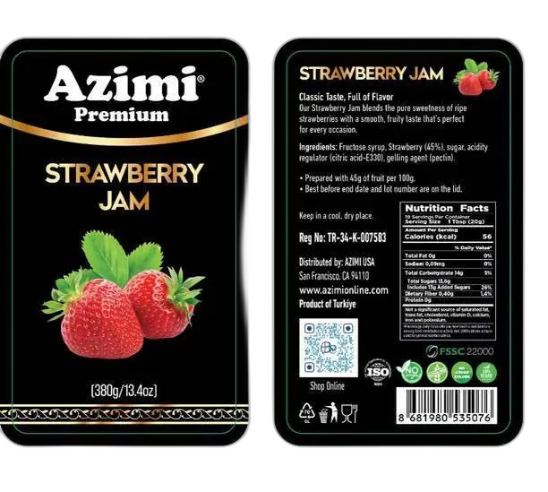 Strawberry Jam — Azimi Premium (380g)